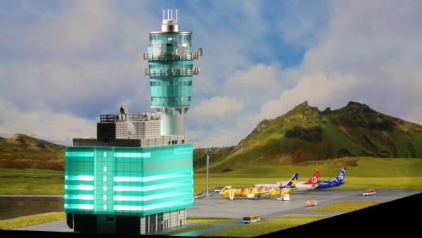 Flughafen Tower Flugsicherungsturm HKIA 1:400