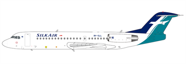 Fokker 70 Silkair 9V-SLL Scale 1/400