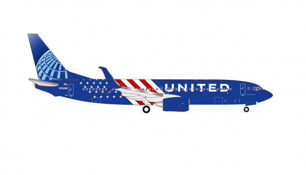 Herpa Wings Boeing 737-800 United "America 250" N78285 1:500 Modellflugzeug