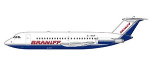 GeminiJets British Aircraft Corporation BAC 1-11-200 Braniff 1:400 Modellflugzeug