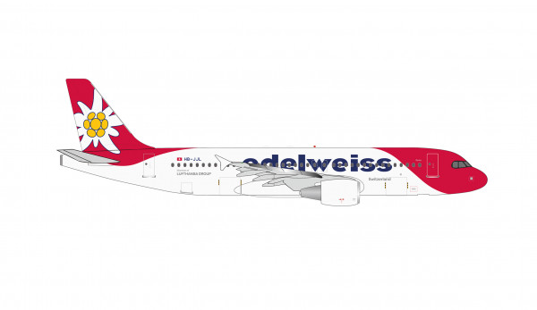 Herpa Wings Airbus A320-200 Edelweiss HB-JJL 1:500 Modellflugzeug