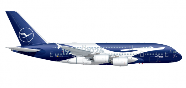 GeminiJets Airbus A380-800 Lufthansa "100th Anniversary" 1:200 Modellflugzeug