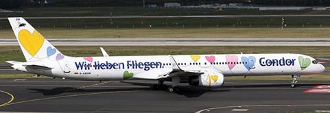 Boeing 767-300 Condor "Wir lieben Fliegen" D-ABON Scale 1/200