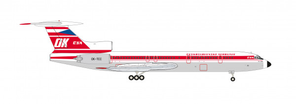 Herpa Wings Tupolev Tu-154M CSA Czech Airlines OK-TCC 1:200 Modellflugzeug