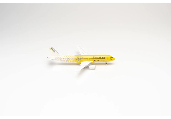 Herpa Wings Airbus A320-200 Eurowings "Hertz 100 Jahre" D-ABDU 1:200 Modellflugzeug