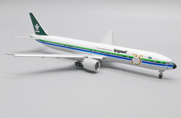Boeing 777-300ER Saudi Arabian Airlines "Retro Livery" Flaps Down Version HZ-AK28 Scale 1/400