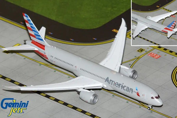 GeminiJets Boeing 787-9 American Flaps Down N836AA 1:400 Modellflugzeug