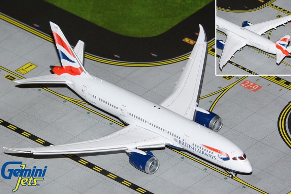 Boeing 787-8 British Airways Flaps Down Version G-ZBJG Scale 1/400