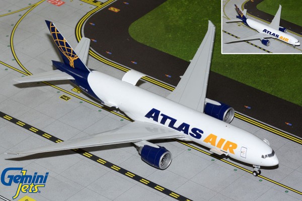 GeminiJets Boeing 777-200LRF Atlas Air N703GT 1:200 Modellflugzeug