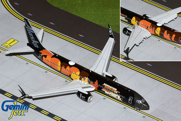 GeminiJets Boeing 737-900ER Alaska "Our Commitment" N492AS 1:200 Modellflugzeug