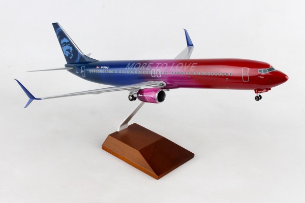 Boeing 737-900 Alaska Airlines "More to Love" N493AS Scale 1/100 w/Gear