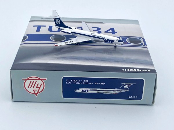 PandaModel Tupolev Tu-134A LOT Polish SP-LHD 1:400 Modellflugzeug